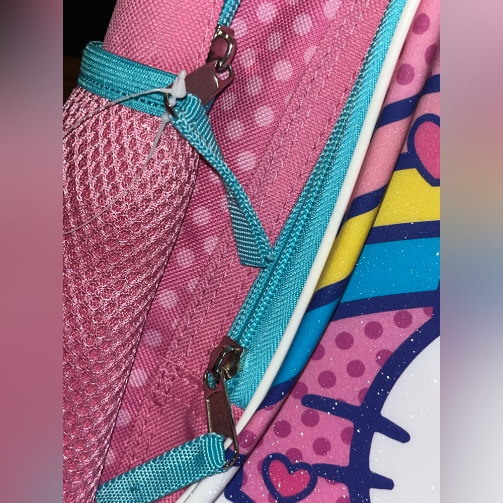 Hello Kitty Pink and Blue Backpack with pair of Headphone Set NEW NWT - Picture 6 of 11